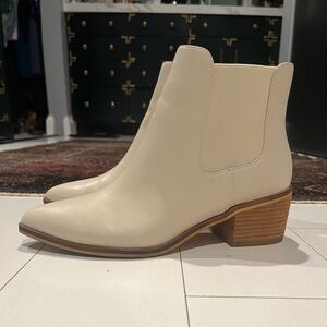 Chinese Laundry Cream Ankle Booties